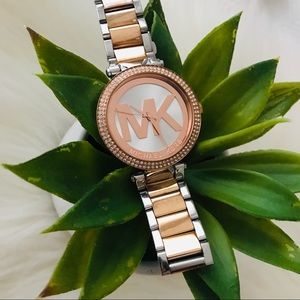 Michael Kors Gold & Silver Crystal Watch